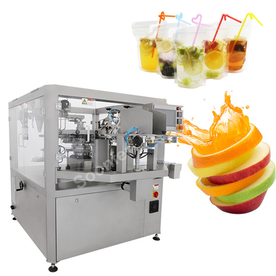 De zak van het hoge snelheids automatische vruchtensap doypack pramade vloeibare het vullen machine